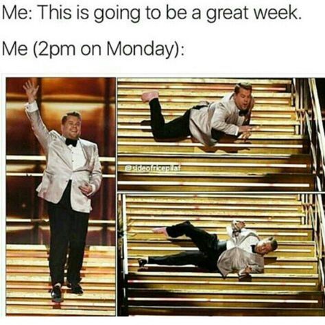 It feels like this everytime I fall down the stairs at school on monday Fall Funny Memes, Falling Down Memes Funny, Falling Down Stairs Meme Funny, Fall Weather Memes Humor, Fall Memes, Teen Posts, Have A Laugh, Funny Pins, What’s Going On