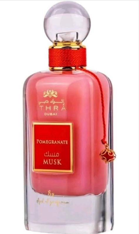 Ard Al Zaafaran Ithra Dubai Pomegranate Musk Collection perfumed water for women 100ml Pomegranate Perfume, Dubai Perfume, Essential Oil Perfumes Recipes, Ard Al Zaafaran, Musk Perfume, Perfume Recipes, Winter Scents, Fragrances Perfume Woman, Shower Skin Care