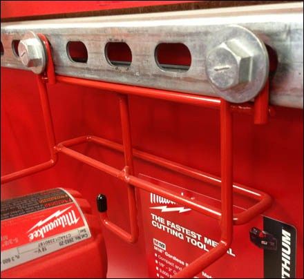 Milwaukee Tools Holder, Milwaukee Tool Box Ideas, Tool Box Ideas, Milwaukee Packout Wrench Storage, Milwaukee Packout Ideas Van, Milwaukee Packout Tool Trailer, Milwaukee Tools Ace Hardware, Milwaukee Tool Box, Tire Shop