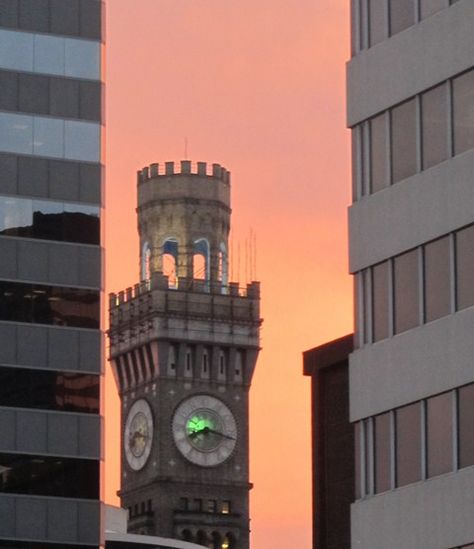 Baltimore Clock Tower Clock Tower, Archaeological Site, Ferry Building, Ferry Building San Francisco, Baltimore, Big Ben, All Over The World, Tower, Clock