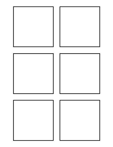 3 inch square pattern. Use the printable outline for crafts, creating stencils, scrapbooking, and more. Free PDF template to download and print at http://patternuniverse.com/download/3-inch-square-pattern/ Square Template Free Printable, Printable Art Templates, Pantry Labels Printable, Printable Outline, Coloring Crafts, Comic Template, Square Template, Square Printables, Printable Shapes