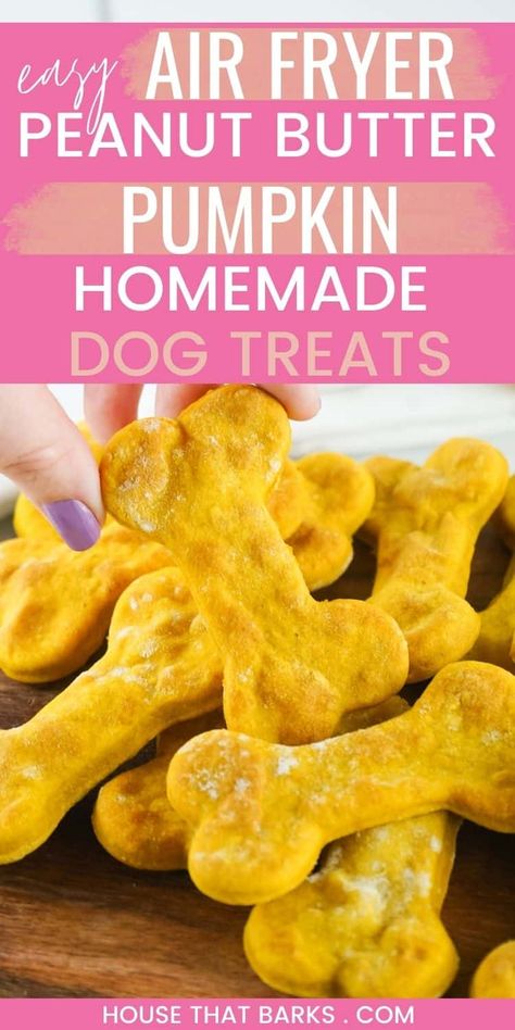 Air fryer dog treats are fun and easy way to make homemade treats for your dog. Quick, and produces tasty and nutritious snacks that your pups will love. Air Fryer Dog Treats, Pumpkin And Peanut Butter, Make Dog Treats, Soft Dog Treats, Pet Treats Recipes, Dog Treats Homemade Easy, Easy Dog Treat Recipes, Dog Biscuit Recipes, Easy Dog Treats