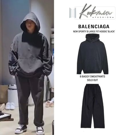 Are you sure ?! SAPPORO - JIMIN JUNGKOOK I wonder (neuron behind) JUNGKOOK Wearing - GRAFFITIONMIND black and beige hoodie BALENCIAGA hoodie and pants CHIN DOWN hoodie Maison Mihara Yasuhiro pants and shoes BALENCIAGA hoodie (thanks to - @jungkooksstyle . . #army__twwjiminoutfit #army__twwjungkookoutfit @kookminfashion #bts #btsarmy #bangtan #sapporo #jikook #korea #jiminjungkookcloset #btsfashion #kimnamjoon #kimseokjin #minyoongi #jeonjungkook #parkjimin #kimtaehyung #junghoseok #K... Jungkook Balenciaga, Black Pants Outfit, Baggy Sweatpants, Sapporo, Workout Hoodie, Kpop Outfits, Pants Outfit, Kim Seokjin, Kim Namjoon