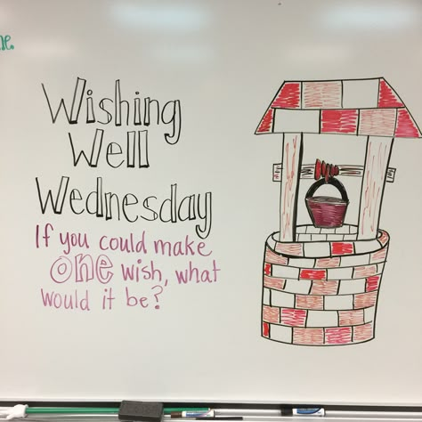 Wacky Wednesday Writing Prompt, Wednesday Board Prompt, Wednesday Whiteboard, White Board Questions, White Board Quotes, Morning Questions, White Board Messages, Whiteboard Activities, Whiteboard Questions