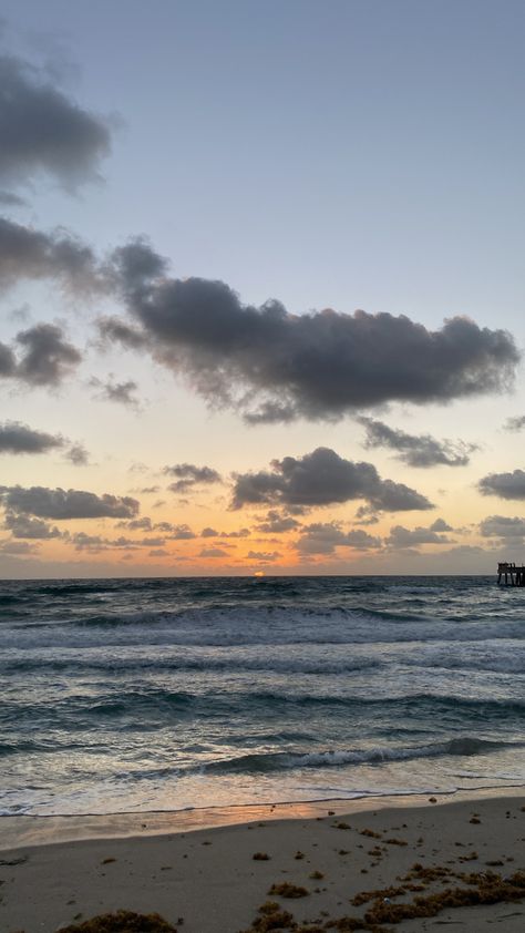 A sunrise on deerfield beach. Deerfield Beach Florida, Beach Sunrise, Sunrise Beach, Summer 24, Florida Beaches, Beach Florida, Florida, Pins, Quick Saves