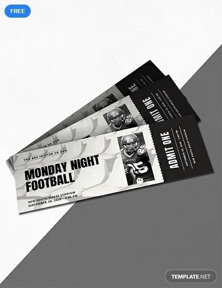 An invitation ticket you can use for the upcoming sports event. This template makes use of high-quality layouts and graphic files. Easy to edit and fully customizable in all versions of Photoshop and Illustrator. Sports Ticket Design, Ticket Invitation Template, Football Party Invitations, Concert Ticket Template, Football Ticket, Invitation Design Template, Ticket Design, Bookmark Template, Ticket Template