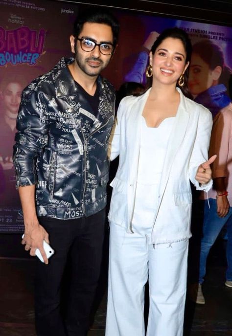 Karan Singh Chhabra shines at the Screening of Babli Bouncer. https://gracesofa.blogspot.com/2022/09/karan-singh-chhabra-shines-at-screening.html Babli Bouncer, Karan Singh, Grey Leather Jacket, Grey Leather, Work Hard, Leather Jacket, Actors, Film, Collar