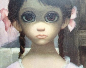 Little Girl by Margaret Keane | Tomorrow Forever Margaret Keane Big Eye Girl Lithograph Print 1963 ... Margret Keane, Keane Artist, Walter Keane, Big Eyes Margaret Keane, Keane Big Eyes, Big Eyes Paintings, Margaret Keane, Big Eyes Artist, Portfolio Art