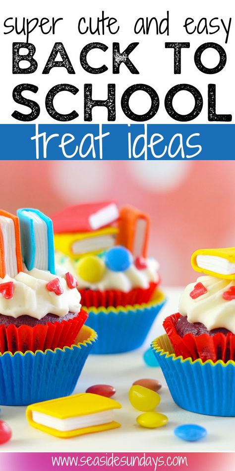 Back to school cupcakes and treats (18 Easy Ideas) Back To School Donut Ideas, Back To School Cupcake Ideas, Back To School Cupcakes, School Cupcakes, Special Cookies, Parent Advice, School Treats, Back To School Party, New Parent Advice