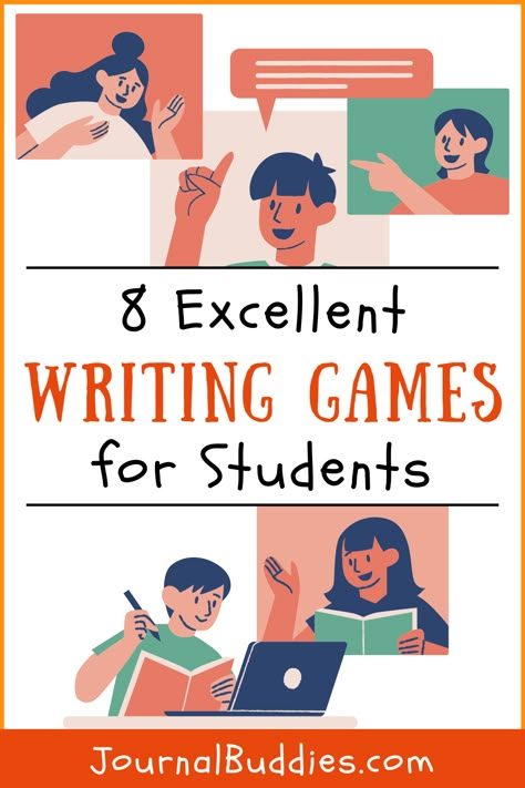 English Writing Activities, Fun Ways To Teach Writing, Esl Students Activities, Make Writing Fun, Writing Games Middle School, Creative Writing Activities Elementary, Writing Activities For Elementary, Creative Writing Elementary School, Writing Activities Elementary