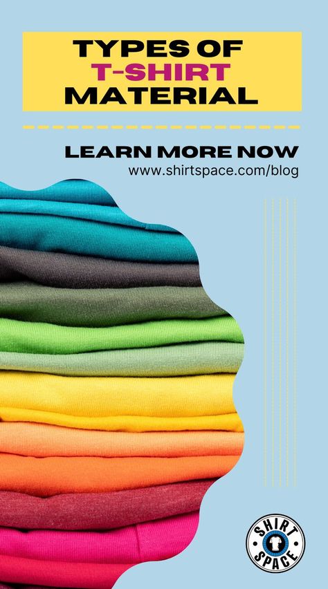 A stack of colorful t-shirts How To Sew T Shirt Material, Creative T Shirt Design Inspiration, Types Of Tshirt, Sewing Tips For Beginners, Business Tricks, Sewing Tshirt, T Shirt Fabric, T Shirt Material, T Shirt Sewing