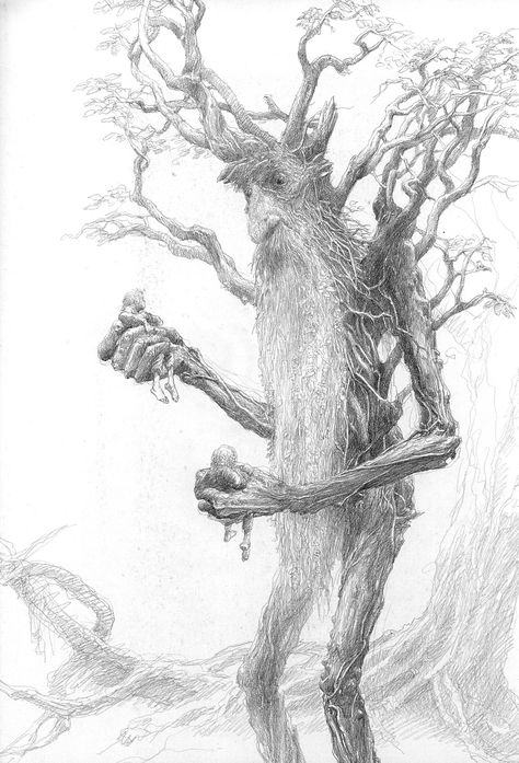 Alan Lee- Treebeard. Lord of the rings concept art Lord Of Rings, Alan Lee, John Howe, Peter Jackson, Lotr Art, Tolkien Art, The Two Towers, Church Architecture, Jrr Tolkien