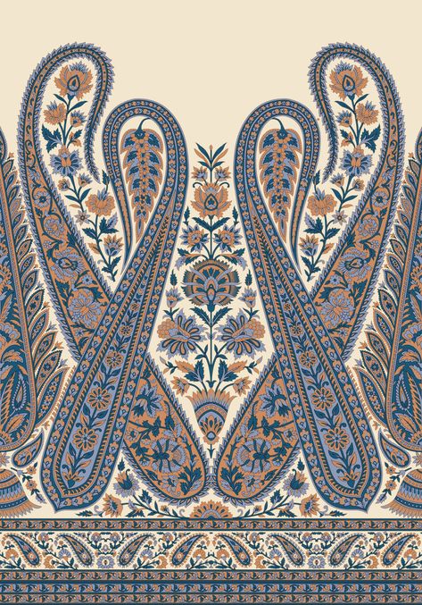 Beautiful Live Wallpaper, Paisley Border, Beautiful Flower Drawings, Pattern Design Inspiration, Print Design Art, Paisley Art, Textile Prints Design, Color Palette Pink, Digital Borders Design