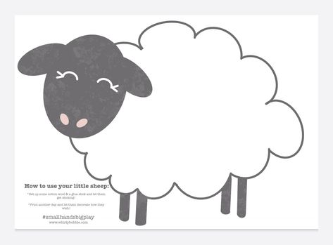 Whirlybobble : Parenting & Lifestyle Blog: Sheep Sticking Activity - FREE PRINTABLE Sheep Stencil Templates, Lamb Face Template Free Printable, Lamb Face Template, Printable Sheep Craft, Sheep Printable Template, Sheep Pattern Printable, Sheep Printable Free, Lamb Template Free Printable, Farm Animal Templates Free Printable