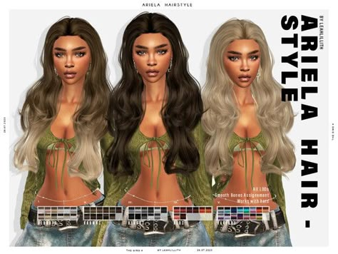 Xtina Hair, Leah Lillith, Oscar Hairstyles, Kylie Hair, Jasmine Hair, Sims 4 Cc Makeup, Sims Hair, Sims 4 Mods Clothes, Sims Community