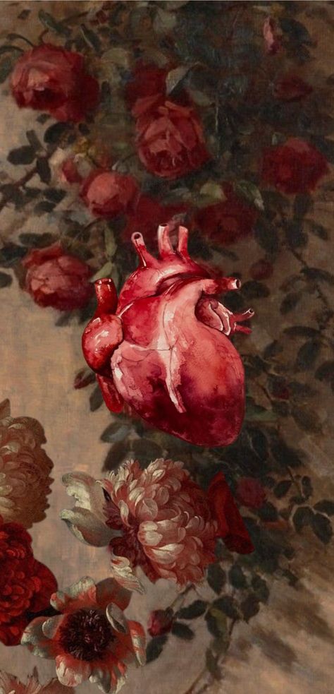 Realistic Heart Wallpaper Aesthetic, Dark Red Art Aesthetic, Dark Red Phone Wallpaper, Realistic Heart Wallpaper, Dark Red Roses Wallpaper, Dark Red Roses Aesthetic, Red Asthetics Wallpaper, Romanticism Art, Dark Red Wallpaper