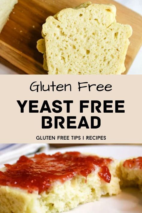 No Fail Gluten Free Bread, Gluten Free Yeast Free Bread Machine Recipes, Gf Breakfast Bread, Gluten Free Easy Bread, Gf Yeast Free Bread, 3 Ingredient Gluten Free Bread, Gluten Free Yeast Free Bread Recipes, Gluten Free No Yeast Bread, Gluten And Yeast Free Bread