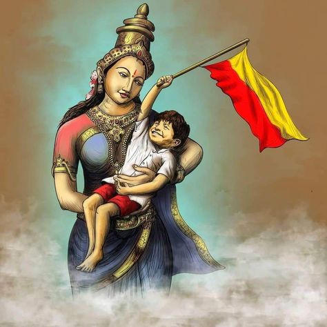 Karnataka Flag Logo, Karnataka Flag Background, Lord Basavanna Images, Kannada Rajyotsava Images Flag, Karnataka Flag, Indian Flag Colors, Puneeth Rajkumar, Free Photoshop Text, Instagram Logo Transparent