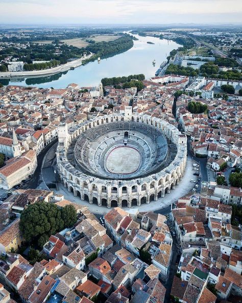 Amazing France on Instagram: “Arles and its impressive Roman amfitheater ❤️💙⠀ .⠀ Reposting @france.focus_on⠀ 📸 Pic by @dagniee⠀ 📍 Arènes d'Arles⠀ .⠀ .⠀ .⠀ .⠀…” Best Cameras For Travel, Emergency Evacuation, Europe Photos, France Photos, Destination Voyage, Travel And Tourism, Best Cities, Travel Insurance, Wonderful Places