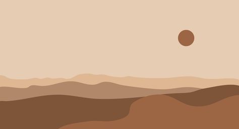 Boho Computer Background, Landscape Minimalist Background, Aesthetic Brown Landscape, Minimalist Brown Aesthetic Wallpaper, Brown Background Landscape, Minimalist Brown Aesthetic, Background Landscape Aesthetic, Background Aesthetic Brown, Computer Customization