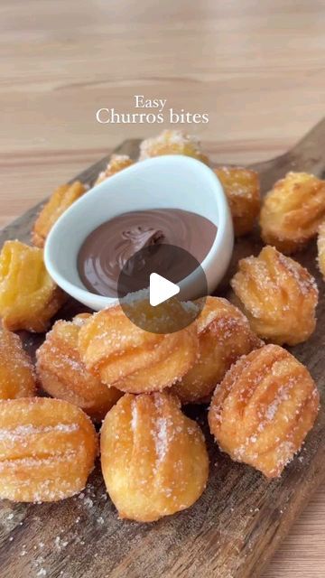 foodrecipes on Instagram: "Churros recipe   Ingredients:  75ml of water 1 tsp of sugar 20g of butter 55g of flour + pinch of salt 1 egg  In a saucepan over medium heat, pour the water, butter, sugar and bring to a boil. Remove the pan from the heat and stir in the flour. Mix until you get a smooth paste. Put the pan back on low heat for a few seconds and mix. Remove the pan from the heat, add the egg and stir until fully incorporated Sprinkle with sugar.  Credit: @kooki_lovescooking All rights reserved to respective owners DM to fix/remove  #churros #cooking #recipe #recipes #easyrecipes #dessert #baking #foodie #easyrecipe" Easy Churros, Pastry Pie Crust, Churro Bites, Cinnamon Desserts, Homemade Churros, Churros Recipe, Pastry Pie, Pinch Of Salt, The Egg