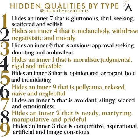 Type 7 Enneagram, Type 5 Enneagram, Positive Qualities, Enneagram 2, Infj Type, Enneagram 9, Enneagram 4, Spiritual Work, Intj Personality