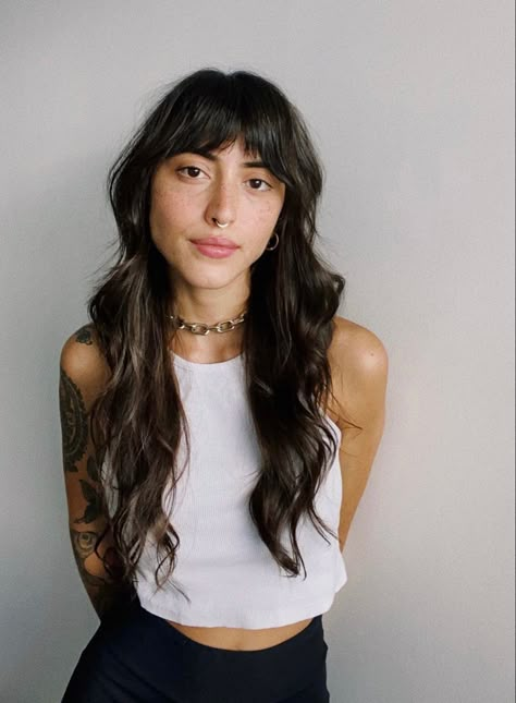 3 A Hair, Shaggy Haircuts For Women, Baby Bangs Long Hair, Shaggy Haircut, Shaggy Haircuts, Hair With Bangs, Trendy Aesthetic, Long Hair With Bangs, Long Layered Hair