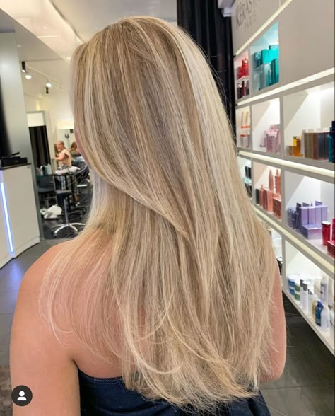 Hilights Blonde Hair Highlights, Blonde Hair And Highlights Light, Natural Full Highlights, Highlights On Already Blonde Hair, Medium Length Haircut Straight Blonde, Highlights In Natural Blonde Hair, Full Blond Highlights, Full Head Blonde Highlights Straight Hair, Blonde Hair Inspo Straight