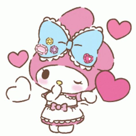 My Melody Gif, Kawaii Transparent, Valentines Gif, Animated Emojis, Hello Gif, Animated Emoticons, My Melody Wallpaper, Dancing Gif, Hello Kitty My Melody