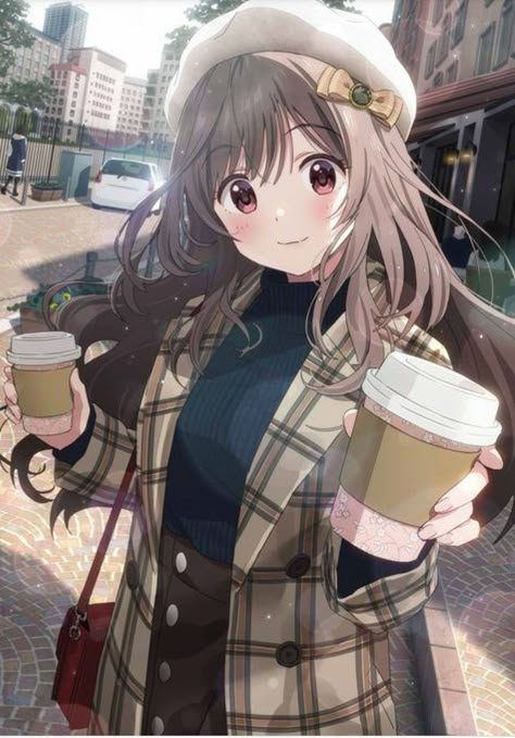 Most Popular Anime Characters, Anime Coffee, Card Captor, Art Anime, Anime Sketch, Cute Anime Pics, Kawaii Girl, Anime Kawaii, Anime Artwork