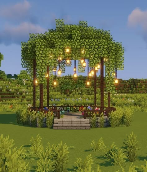 Minecraft Kale, Minecraft Hus, Minecraft Garden Ideas, Garden Minecraft, Cottage Core Minecraft, Minecraft World Ideas, Minecraft Cottagecore, Minecraft Home, Minecraft Garden