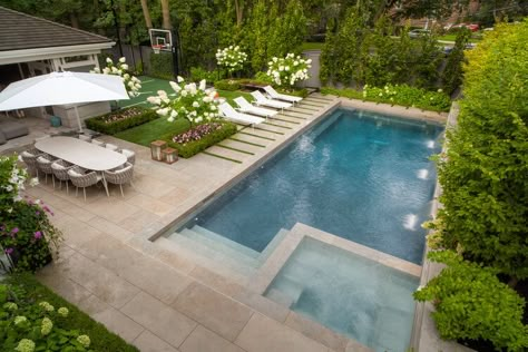 Recent Projects — Welcome to MHLA INC Classic Pools Design, Backyard Sun Lounge Area, Transitional Backyard With Pool, Small Yard Pool Landscaping, In Ground Rectangle Pools, Backyard With Plunge Pool, Pool With Integrated Spa, Backyard Retreat With Pool, Rectangular Pool With Hot Tub