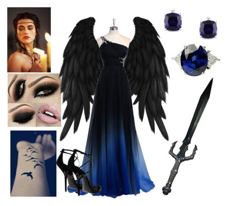 "Fallen Angel Costume" by themaidofblood ❤ liked on Polyvore featuring Hai and Miadora Fallen Angel Costume Diy, Fallen Angel Costume Ideas, Fallen Angel Costume, Angel Costume Diy, Angel Costumes, Angel Outfits, White Robes, Angel Halloween Costumes, Formal Costume