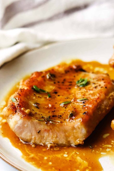 Maple Balsamic Pork Chops, Maple Glaze Pork Chops, Maple Bourbon Pork Chops, Pork Loin Top Loin Chops Boneless, Pork Chop Stove Top Recipes, Maple Syrup Pork Chops, Half Baked Harvest Pork Chops, Maple Dijon Pork Chops, Pork Sirloin Chops Recipes Boneless