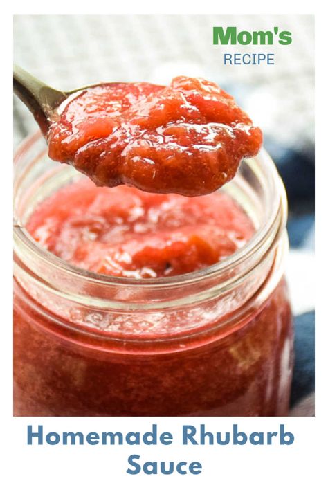 Easy Strawberry Jam, Rhubarb Sauce, Sweet Dinner Rolls, Rhubarb Desserts, Strawberry Jam Recipe, Homemade Strawberry Jam, 5 Ingredient Recipes, Rhubarb Recipes, Jam Recipes