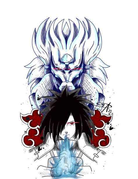 Naruto Tattoo Design Colored, Hashirama Tattoo Design, Madara Susanoo Tattoo, Madara Uchiha Tattoo Ideas, Madara Uchiha Tattoo Design, Madara Tattoo Design, Madara Tattoo Ideas, Madara Uchiha Tattoo, Susanoo Tattoo