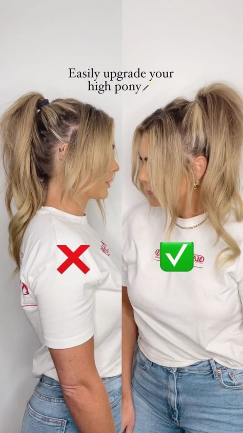 Jamie Lyn Vandenberg on Reels | ianasher · Original audio Ponytail Trick, High Ponytail Hairstyles, High Pony, Easy Hairdos, Wedding Guest Hairstyles, Save For Later, Ponytail Holder, Party Hairstyles, Interesting Stuff