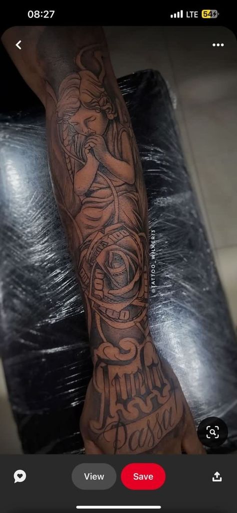 Outer Arm Half Sleeve Tattoo, Black Man Half Sleeve Tattoo, Tattoo Ideas For Men Hand Full Sleeves, Half Sleeve Hand Tattoo For Men, Hand Forearm Tattoos For Guys, Half Sleeve Tattoos Black Mens Arm, Hood Sleeve Tattoos For Guys, Forearm Tattoo Men Sleeve Black, Forearm And Hand Tattoo For Men