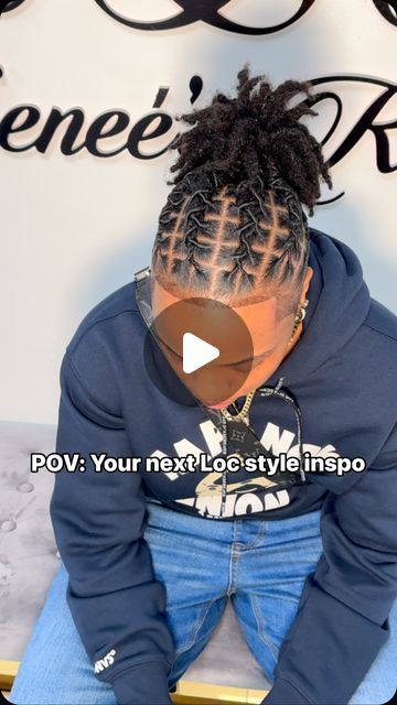 Renee |Hairstylists|Ukhair🇬🇧🇯🇲 on Instagram: "This style tho 😍😍

June slots out Tomorrow!

💎A Luxury style awaits you 🔗 in bio 👆🏾

Shape up by @clipper_boss_cd 

#locs #locstyles #starterlocs #locponytail #styledlocs #londonlocs #londonstylist #locstylesformen #locstylesforwomen #menslocstyles #womenlocstyles #locstyleinspo #locinspiration #locmaintenance #explorepage #locgician #dreadlocks #dreadlocksstyles" Medium Loc Styles For Men, Dreads Styles For Men, Loc Styles Medium, Loc Styles For Men, Long Dreads, Starter Locs, Dreads Styles, Ponytail Styles, Loc Styles