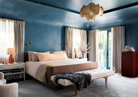 Bedrooms - ELLE Decor Studio Shamshiri, Bedroom Paint Colors Master, Bedroom Design Trends, Bedroom Trends, Bedroom Paint Colors, Bedroom Paint, Bedroom Colors, Architectural Digest, Interior Design Studio