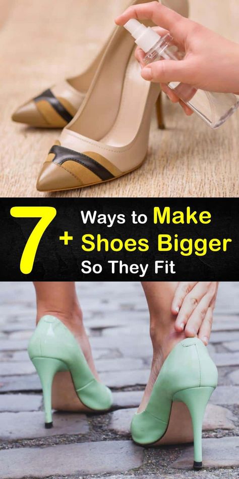 7+ Ways to Make Shoes Bigger So They Fit Stretch Leather Shoes, Frozen Shoes, Breaking In Shoes, Shoe Hacks, Make Shoes, How To Stretch Shoes, Adjustable Shoes, Shoe Stretcher, Narrow Shoes