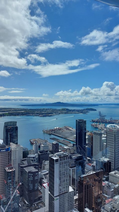 Auckland City Aesthetic, Auckland Aesthetic, Auckland Sky Tower, Travel Mood, Sky Tower, New Zealand Landscape, Auckland Nz, Auckland City, Auckland New Zealand