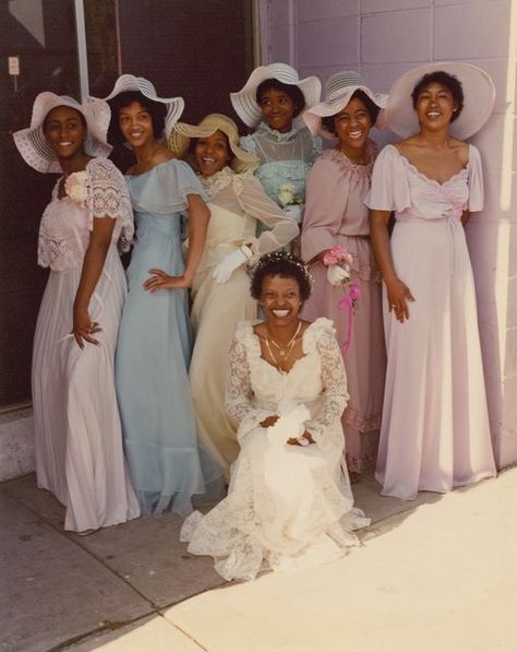 The Blacker The Berry, 1970s Wedding, Vintage Wedding Photos, Beautiful Beach Wedding, Vintage Black Glamour, Black Bride, Black Femininity, Vestidos Vintage, Vintage Bride