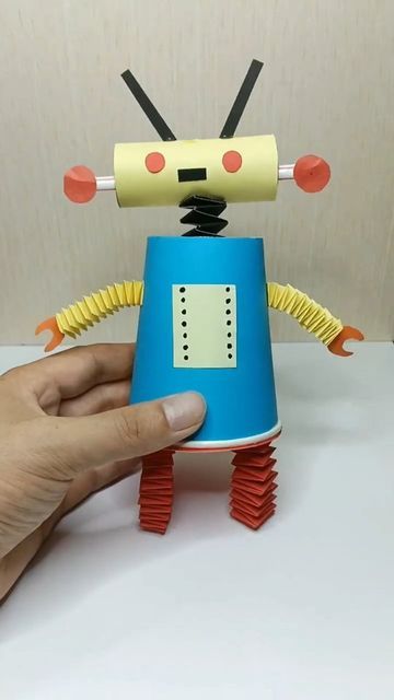 Artcraft on Instagram: "Robot made out of paper cup. . . . . . #crafts #handmade #art #diy #craft #crafting #love #creative #homedecor #crafty #handcrafted #papercupcrafts" Diy Robot From Recycled Material, Paper Robot Craft, Robot Crafts, Batman Coloring, Paper Robot, Build Your Own Robot, Paper Cup Crafts, Robot Craft, Batman Coloring Pages