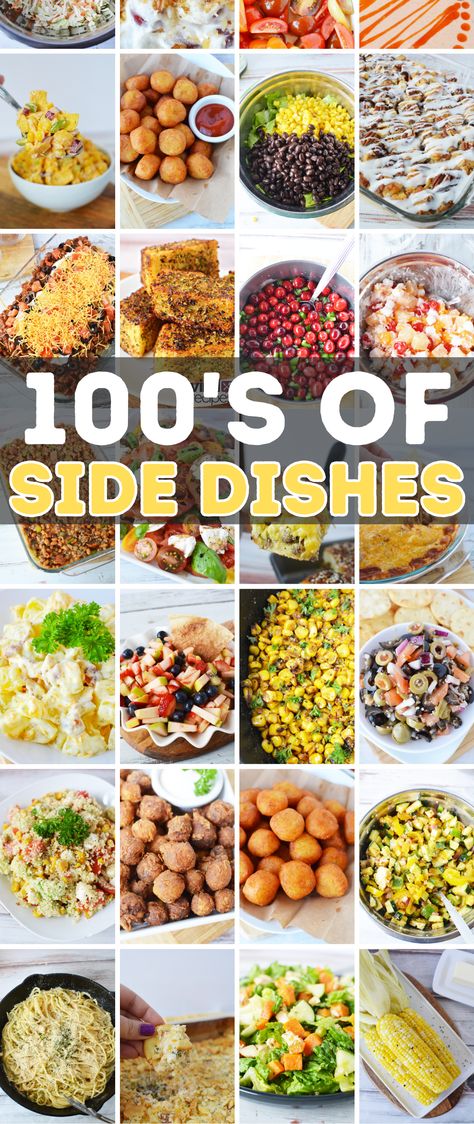 Ultimate Side Dish Recipe Collection: 100+ Tantalizing Ideas! Dive into our diverse collection of over 100 side dish recipes! 🍴 From classic comfort foods to innovative creations, find the perfect pairing for every main dish. Whether you're hosting a casual family dinner or a grand feast, there's something here for every palate. 🍲 #SideDishRecipes #FeastIdeas #FoodInspiration Side Dishes Weeknight, Different Side Dishes Dinners, Starchy Sides Dishes, Main Dish And Sides Ideas, Veggie Side Dishes Stove Top, Weeknight Dinner Sides, American Sides Dishes, Easy Side Items For Dinner, Easy And Cheap Side Dishes