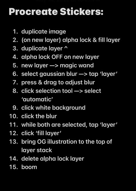 A list of steps to follow for creating stickers on procreate app Ipad Pro Free Apps, How To Make A White Outline In Procreate, Sticker Making Procreate, Procreate Pen Settings, How To Get Rid Of Pixelation In Procreate, Stuff To Do On Procreate, How To Make Procreate Less Pixelated, Procreate Drawing Practice, How To Make Coloring Pages On Procreate