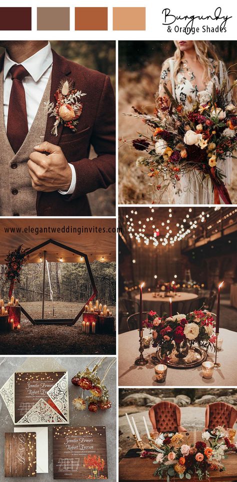 Beautiful Wedding Bouquets, Fall Wedding Color Schemes, Wedding Flower Design, Wedding Color Combos, Wedding Colours, Wedding Themes Fall, Wedding 2025, Boho Theme, Wedding Theme Colors