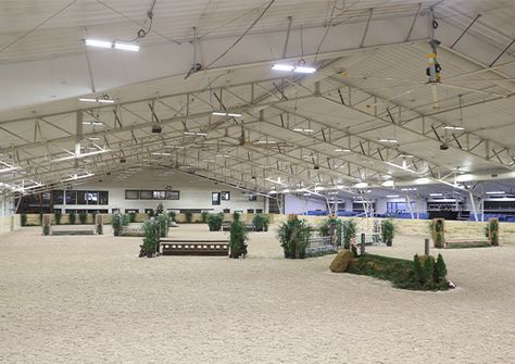 World Equestrian Center, Equestrian Competition, Dream Barn Stables, Horse Competition, Indoor Arena, Equestrian Aesthetic, Covered Walkway, Equestrian Center, Stables Design