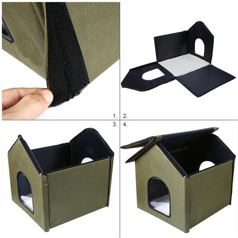 Diy Pet House Indoor, Diy Pet House, Outside Cat Shelter, Cat Shelters For Winter, Heated Outdoor Cat House, Indoor Cat House, Heated Cat House, Outdoor Cat Shelter, Cardboard Cat House