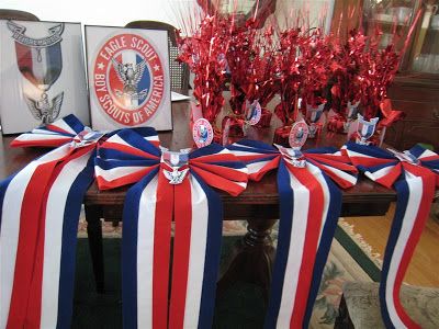 World of Karen: Re-post Eagle Scout Ceremony Decorations Eagle Scout Ceremony Decorations, Eagle Scout Centerpieces, Eagle Scout Project Ideas, Eagle Ceremony, Eagle Scout Court Of Honor, Boy Scouts Eagle, Eagle Scout Ceremony, Court Of Honor, Eagle Project